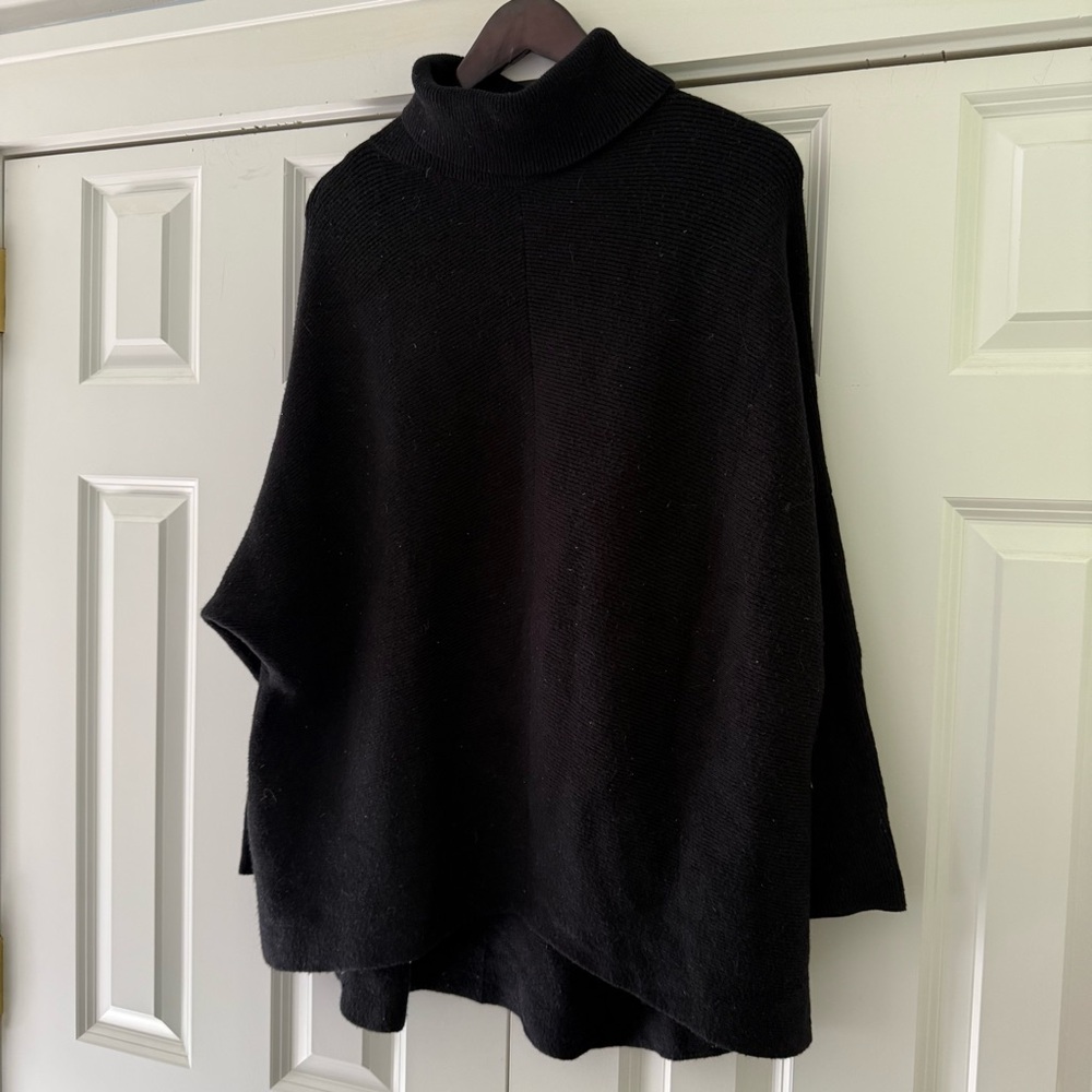 Oversized Black Turtle Neck Sweater
